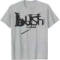 Amazon.com: Bush – White Logo On Red T-Shirt : Clothing, Shoes